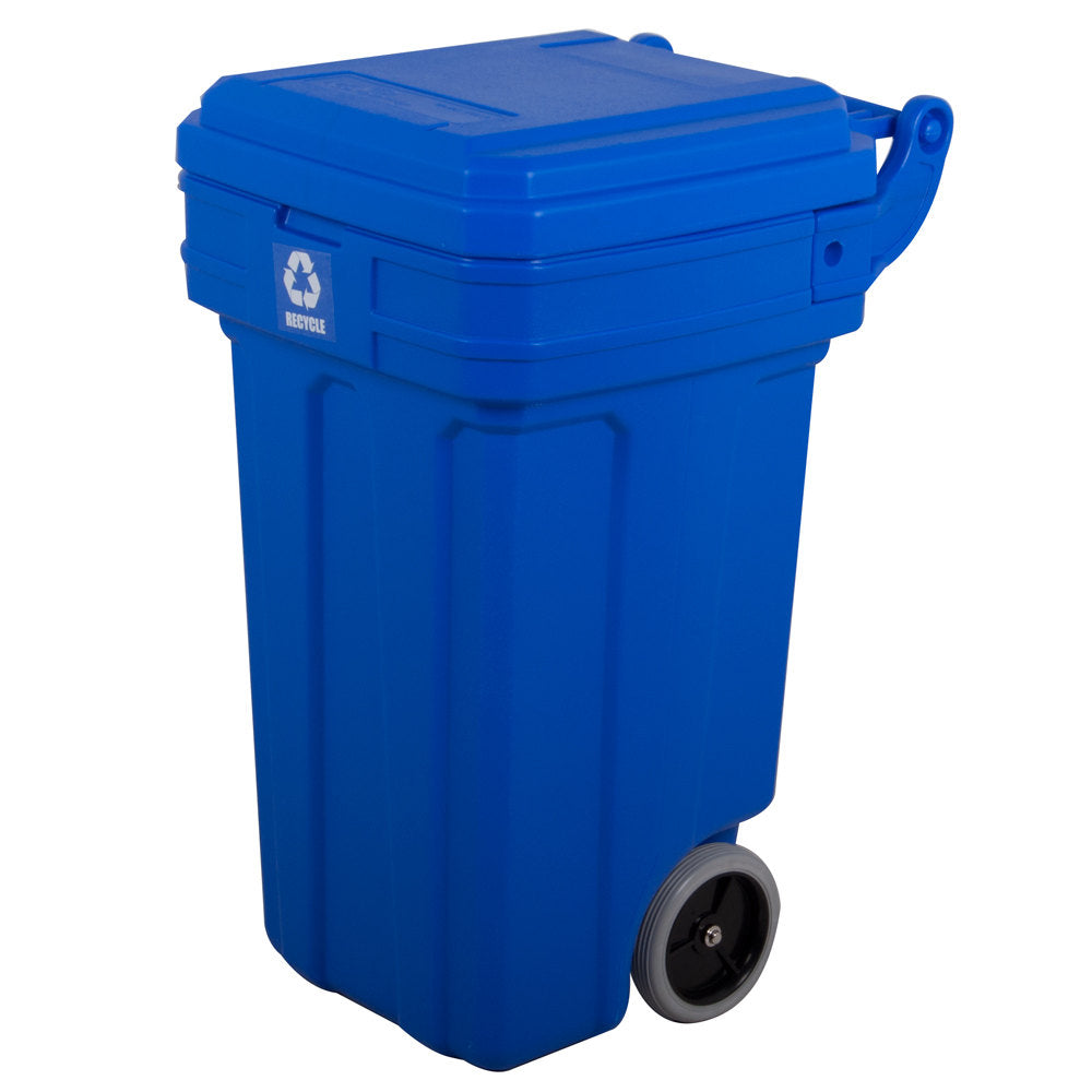 Continental Tilt-N-Wheel™ 50 gal. Garbage Can with Hinged Lid