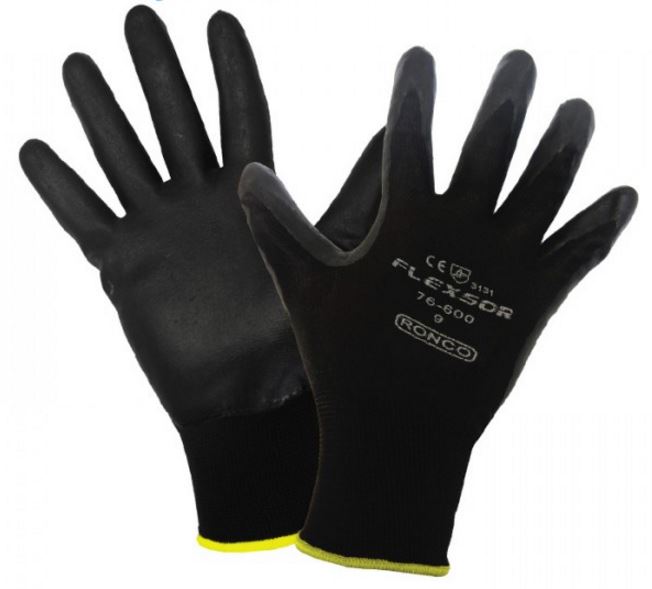 RONCO FLEXSOR Foam Nitrile Palm Coated Nylon Glove