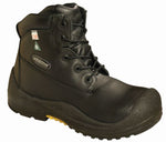 CLASSIC 6" Industrial Thermal Black Laced Boots with Steel Toe and Plate -30°C