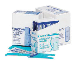 Swift First Aid 1" X 3" Blue Plastic Adhesive Bandage