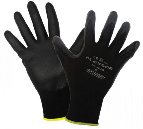 RONCO FLEXSOR™ Foam Nitrile Palm Coated Nylon Glove
