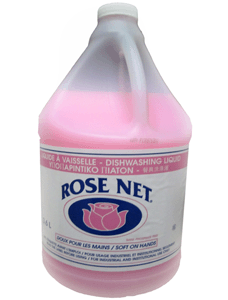 Savon à vaisselle liquide rose Ecoluxe 4x4 litres