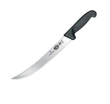 Couteau de boucher avec lame incurvée de 25 cm et manche en Fibrox®