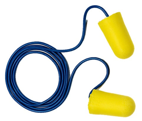 Bouchons d'oreille à cordon jaunes 3M™ EAR™ TaperFit™ | Boîte de 200 paires | PRIX DE LIQUIDATION