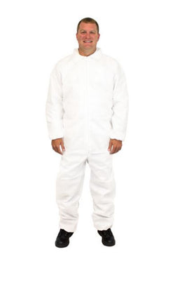 Disposable Polypropylene Coveralls | Elastic Wrists & Ankles