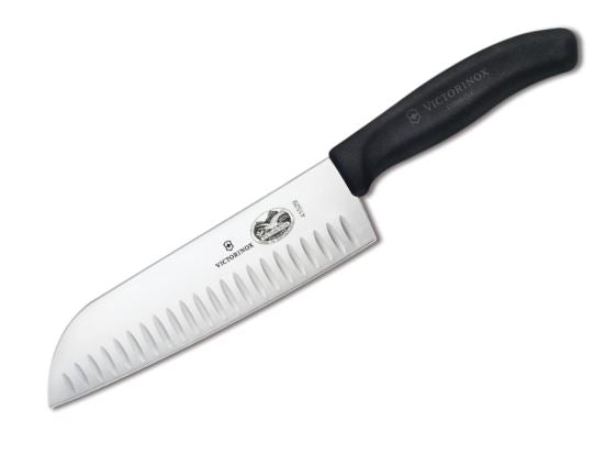 Couteau Santoku Granton Edge 7" avec manche en Fibrox