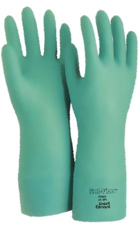 Gants de Nitrile Sol-Vex® Verte de Ansell 15 mil, 13"