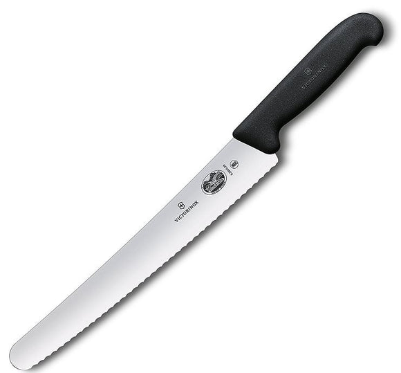 Victorinox Swiss Army 10.25 Inch Fibrox Pro Curved Bread Knife with Serrated Edge