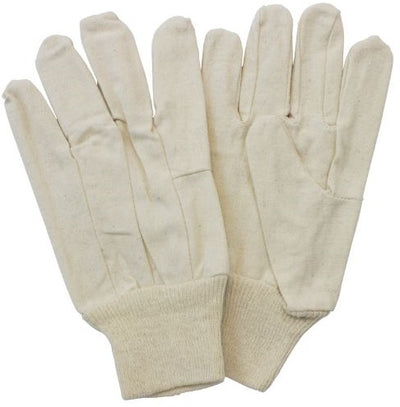 Gants en toile de coton et polyester | Poignet tricoté