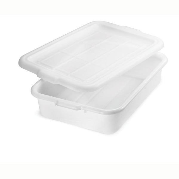 Polypropylene Economy White Bus Tote 21"x 16"x 7" - Requires 10 days for delivery